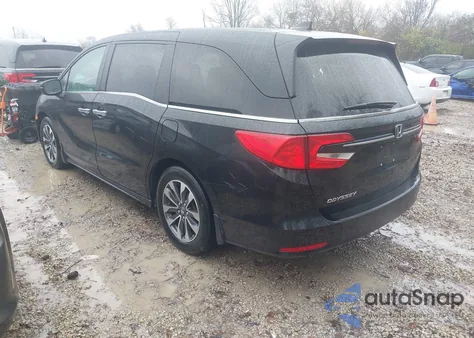 2022 Honda Odyssey Ex-L z USA, uszkodzony, nr VIN 5FNRL6H76NB066337